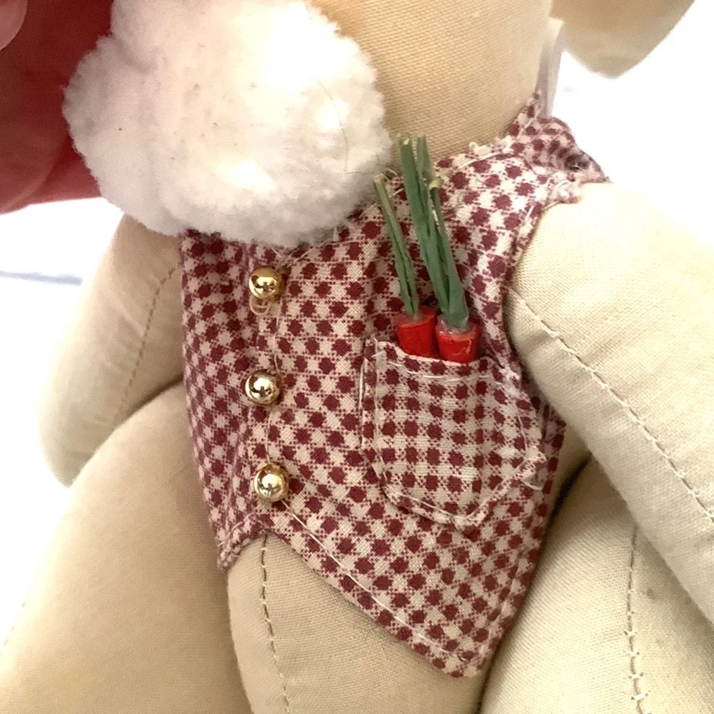 Spring Bunny Rabbit Hare Stuffed Animal Self Sitting Decorations Easter Spring